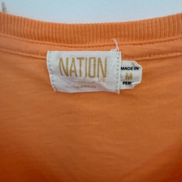 NATION LTD Clothing Puff Sleeve Top- Size M - Picture 4 of 8